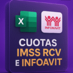 CUOTAS IMSS RCV INFO DETERMINACIÓN DE CUOTAS IMSS RCV E INFONAVIT